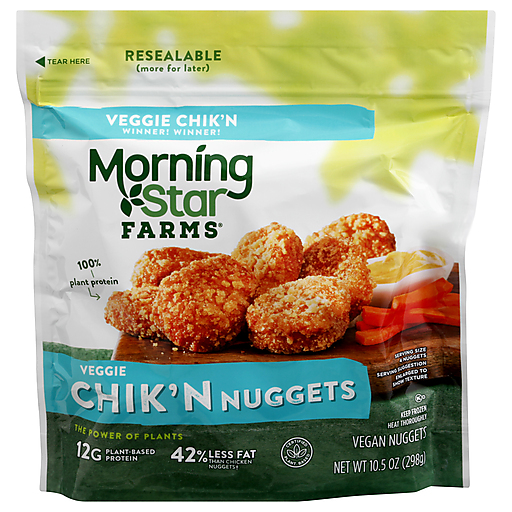 MorningStar Farms Morning Star Vegan Nuggets, Veggie Chik'n 10.5 Oz