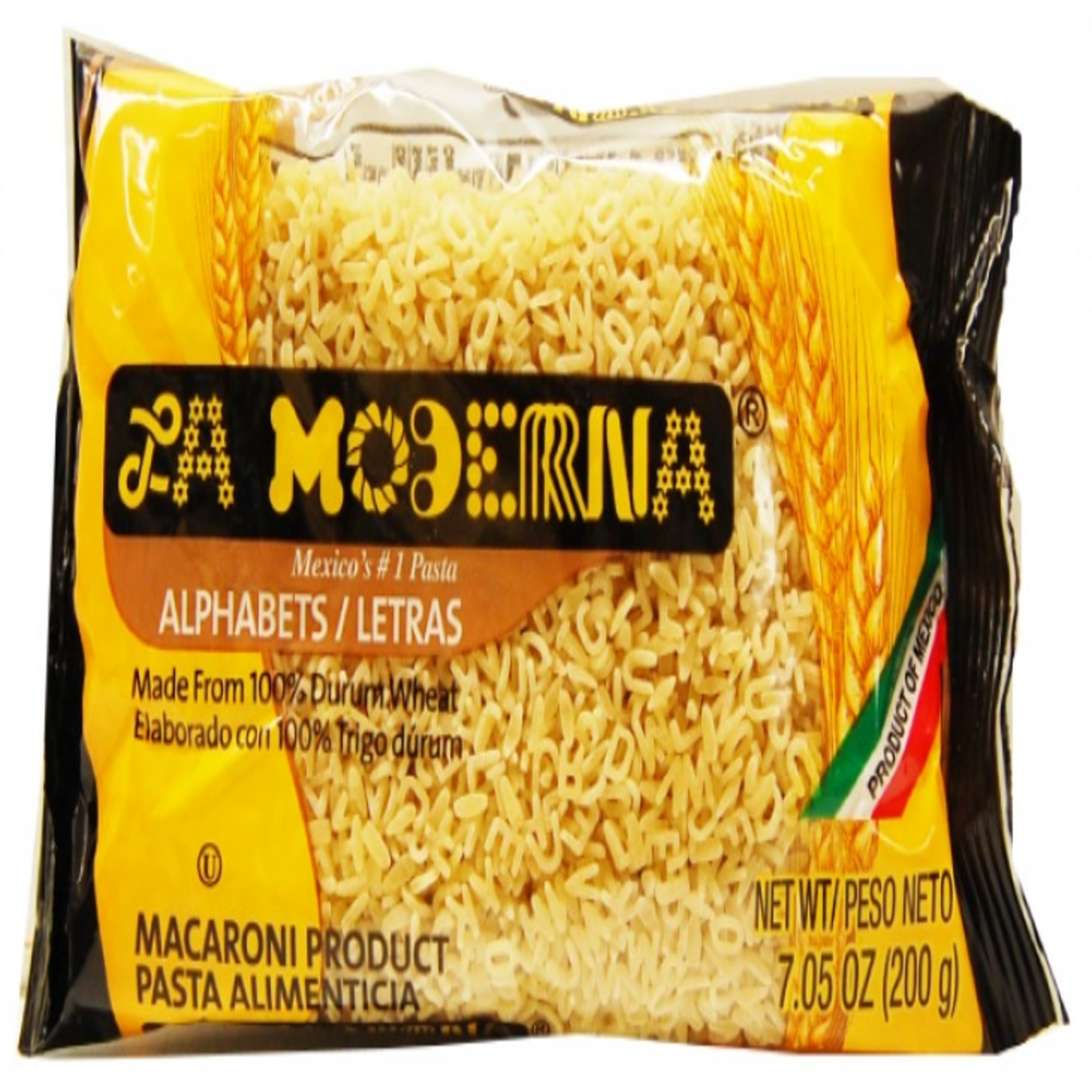 La Moderna Pasta Alphabets 7 Oz