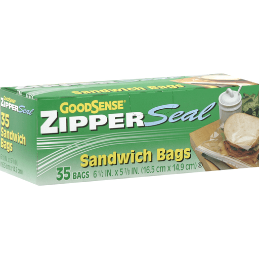 Good Sense Sandwich Bags, Zipper Seal