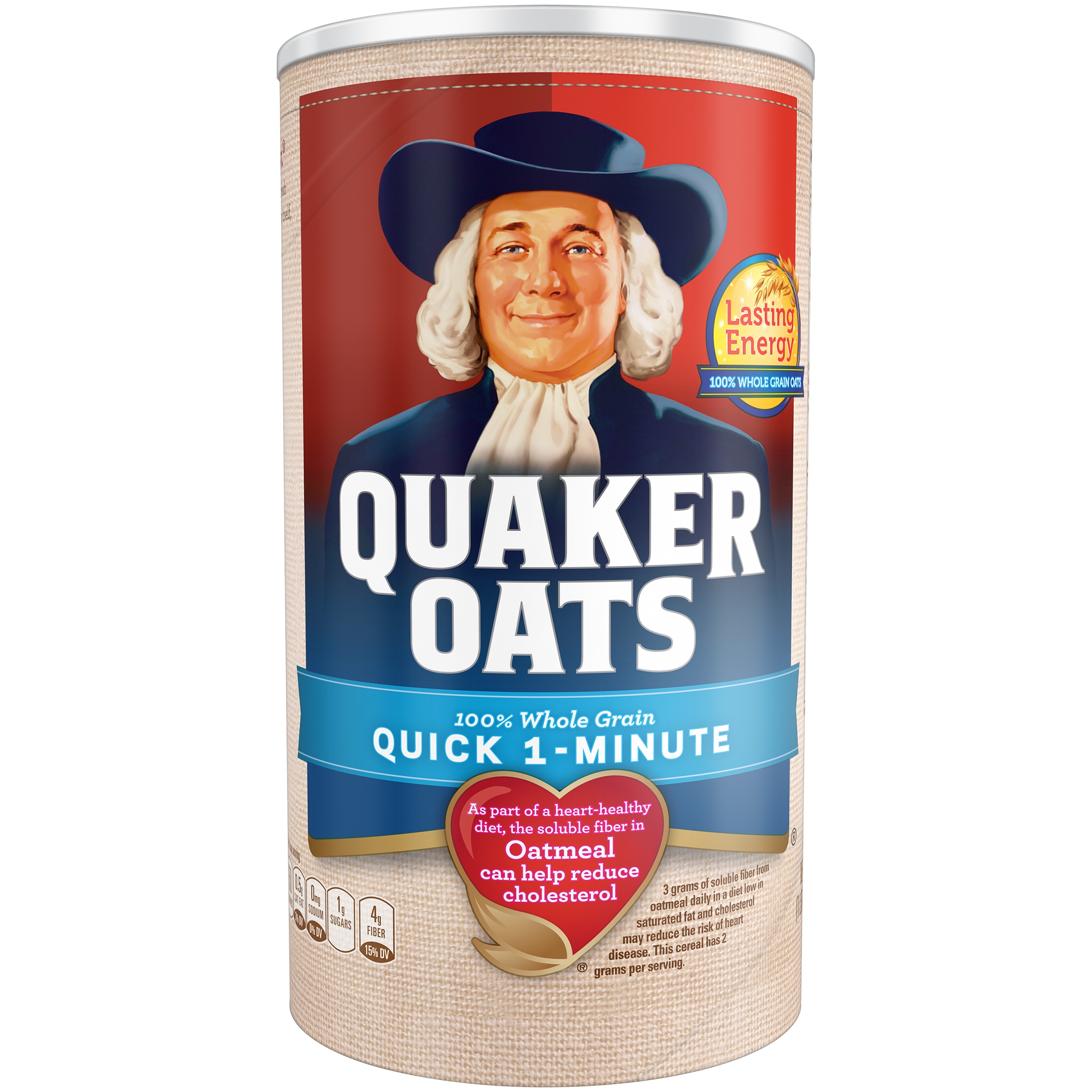 Quaker Oats Quick 1 Minute Natural Whole Grain 510g