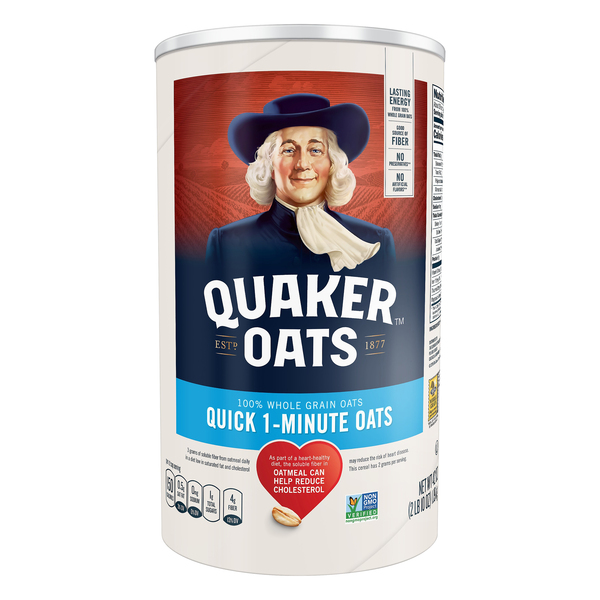 Quaker Oats Whole Grain Quick 1 Minute 42 Oz