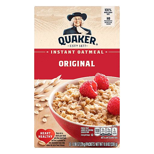 Quaker 12 Pack Original Instant Oatmeal