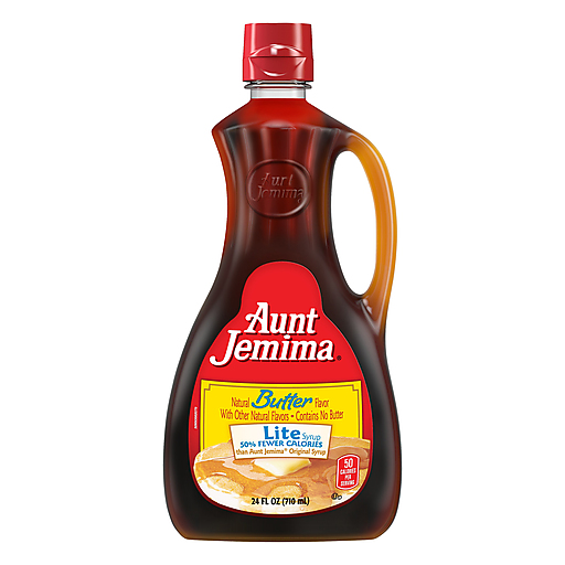 Aunt Jemima Lite Syrup Butter Natural Flavor 24 Fl Oz