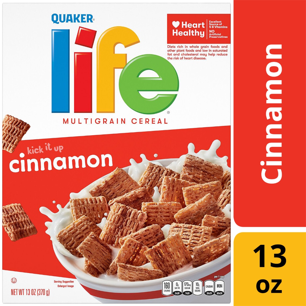Life Cinnamon Breakfast Cereal - 13oz - Quaker Oats