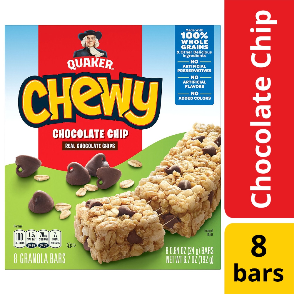 Quaker Chewy Chocolate Chip Granola Bars - 8ct
