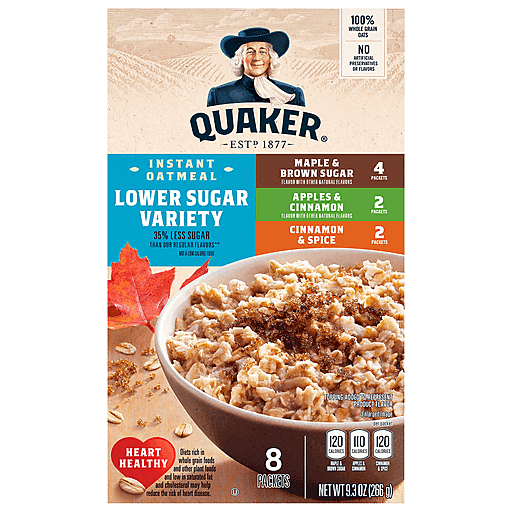 Quaker Lower Sugar Instant Oatmeal Variety Pack