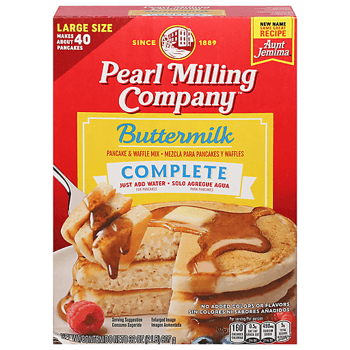 Pearl Milling Company Pancake & Waffle Mix, Buttermilk, Complete, Large Size 32 Oz