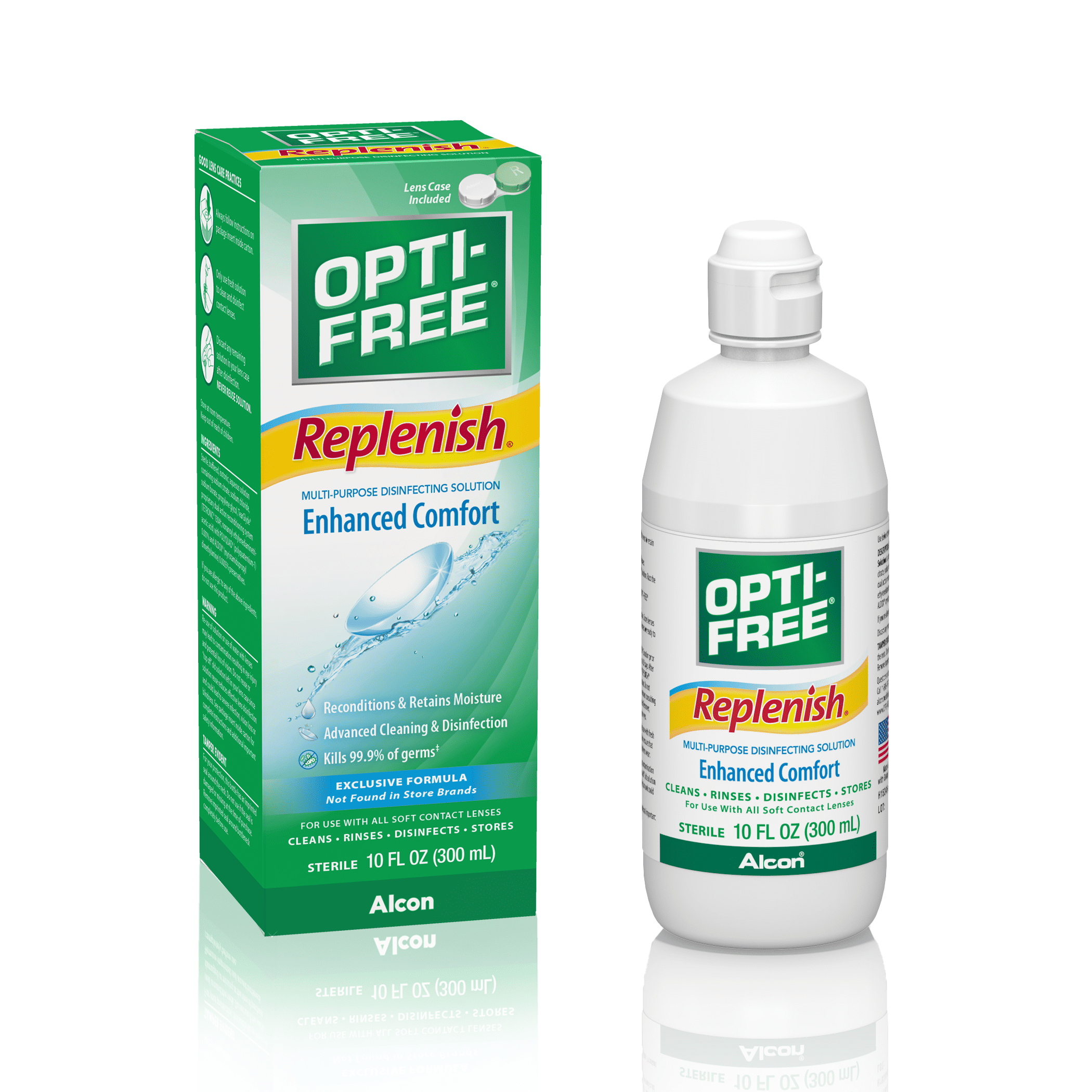 Opti-Free Replenish Enhanced Comfort Multi Purpose Disinfecting Solution 10 Fl Oz