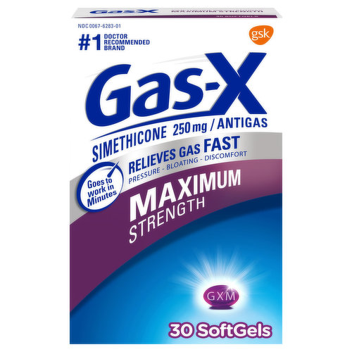 Gas-X Maximum Strength Softgel For Relief - 30ct
