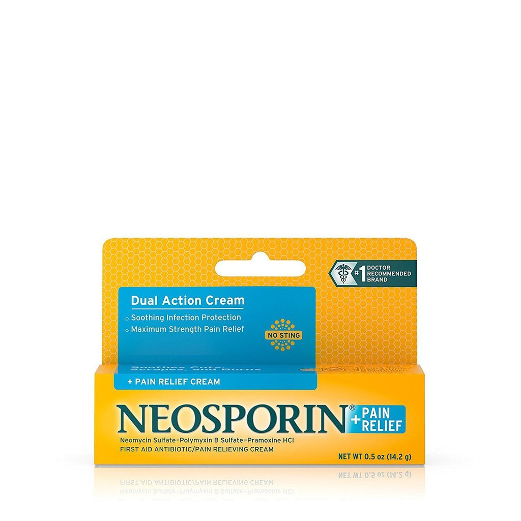 Neosporin Plus Pain Relief Maximum Strength Antibiotic Cream - 0.5 Oz