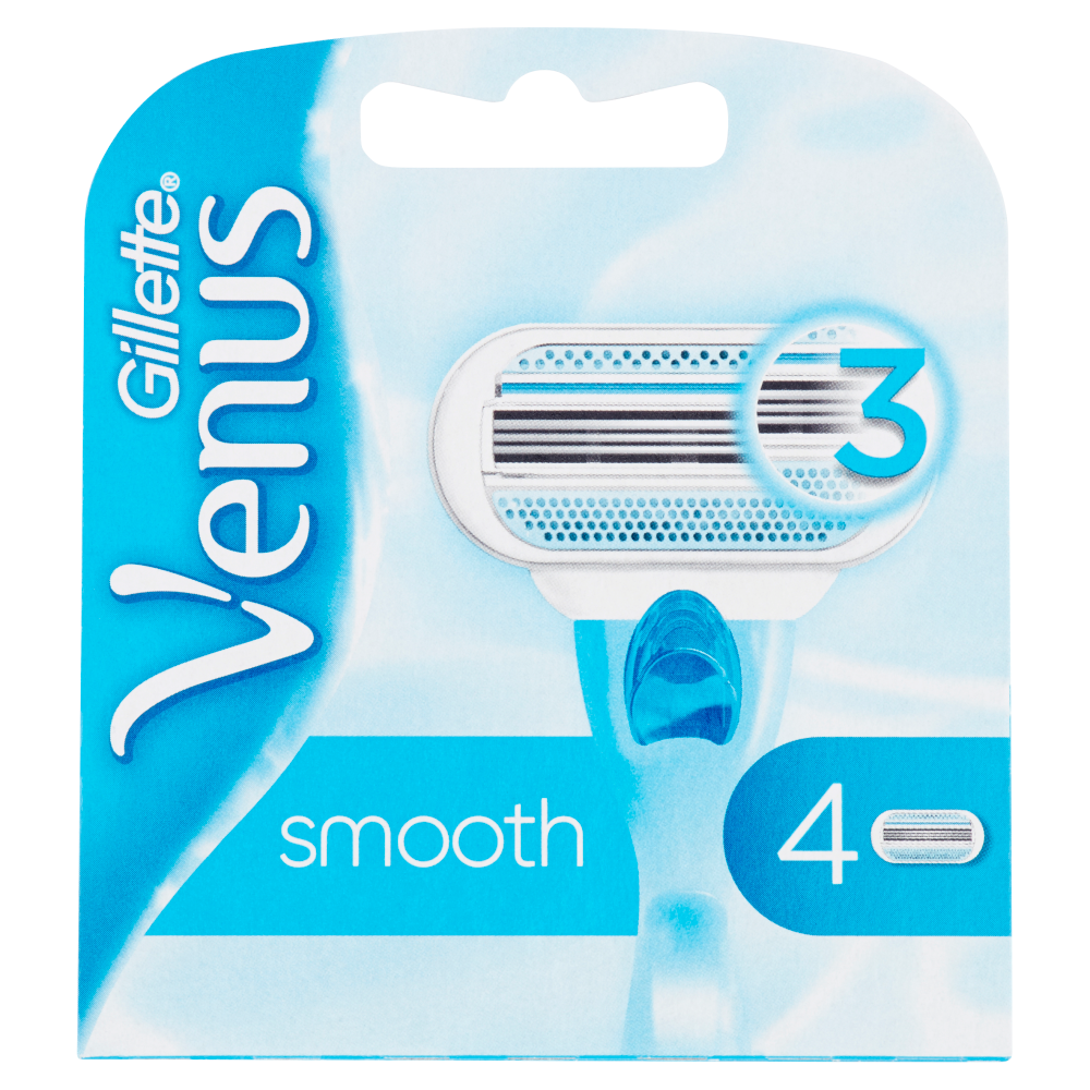 Gillette Venus Smooth Women's Replacement Razor Blades 4 Pcs