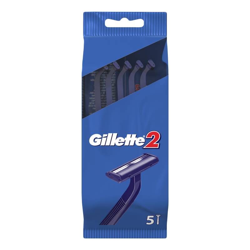 Gillette 2 Disposable Razors 5pcs