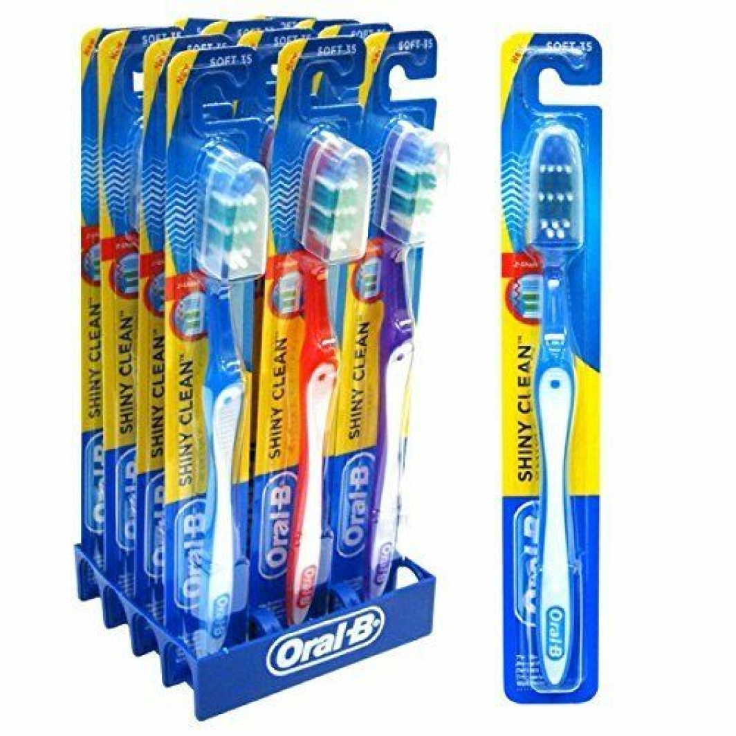 Oral-B Tooth Brush Shiny Clean Soft 1'S