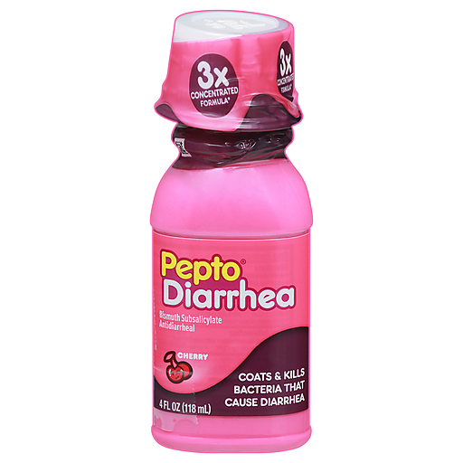 Pepto Bismol Anti Diarrhea Liquid For Upset Stomach Relief, 4 Oz