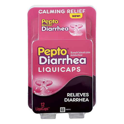 Pepto Dual-Action Relief, Diarrhea, Liquicaps