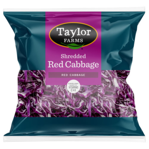 Taylor Farms Red Cabbage, Shredded 8 Oz