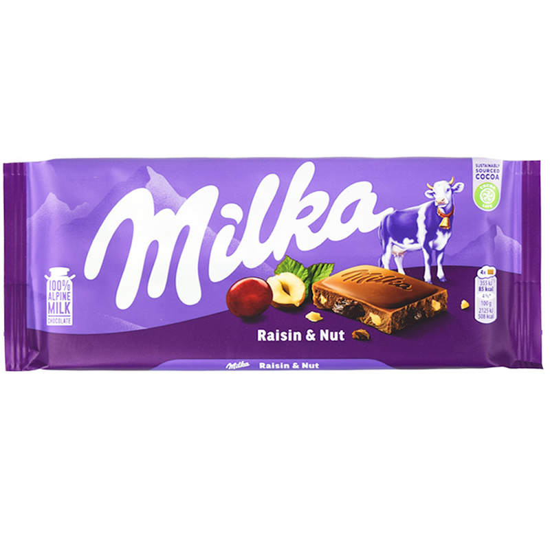 Milka Raisin & Nuts 100g