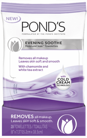 Pond's Evening Soothe Wet Cleansing Towelettes With Chamomile & White Tea 30 Ct Pouch