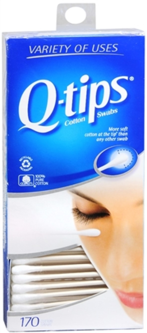 Q Tips Cotton Swabs 170 Ct Box