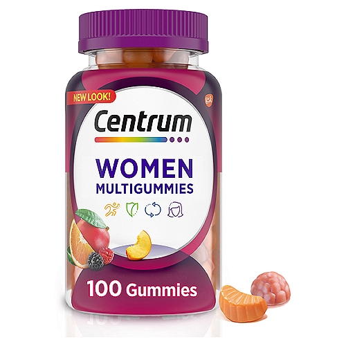 Centrum Multi Gummies Women Assorted Natural Fruit Flavors Multivitamin/Multimineral