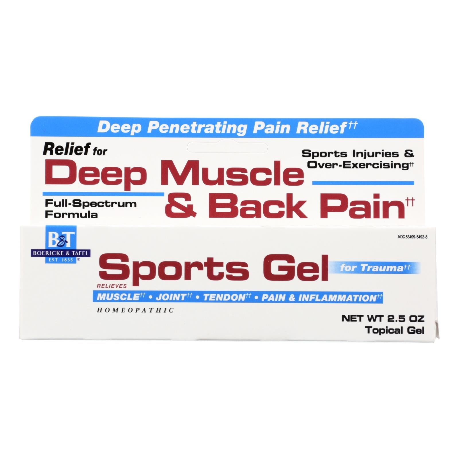 Boericke and Tafel Sports Gel - 2.5 Oz