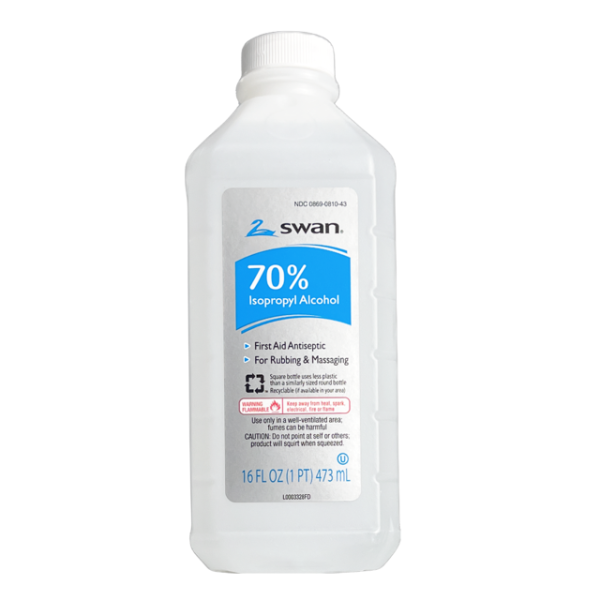 Swan Rubbing Alcohol 16oz White
