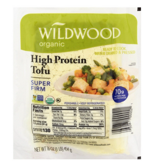 Wildwood Tofu, Organic, High Protein, Super Firm