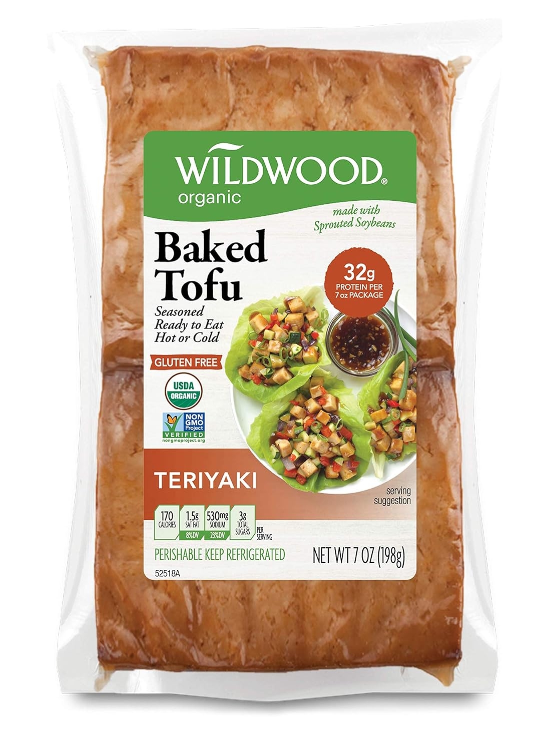 Wildwood Organic SprouTofu Teriyaki Baked Tofu