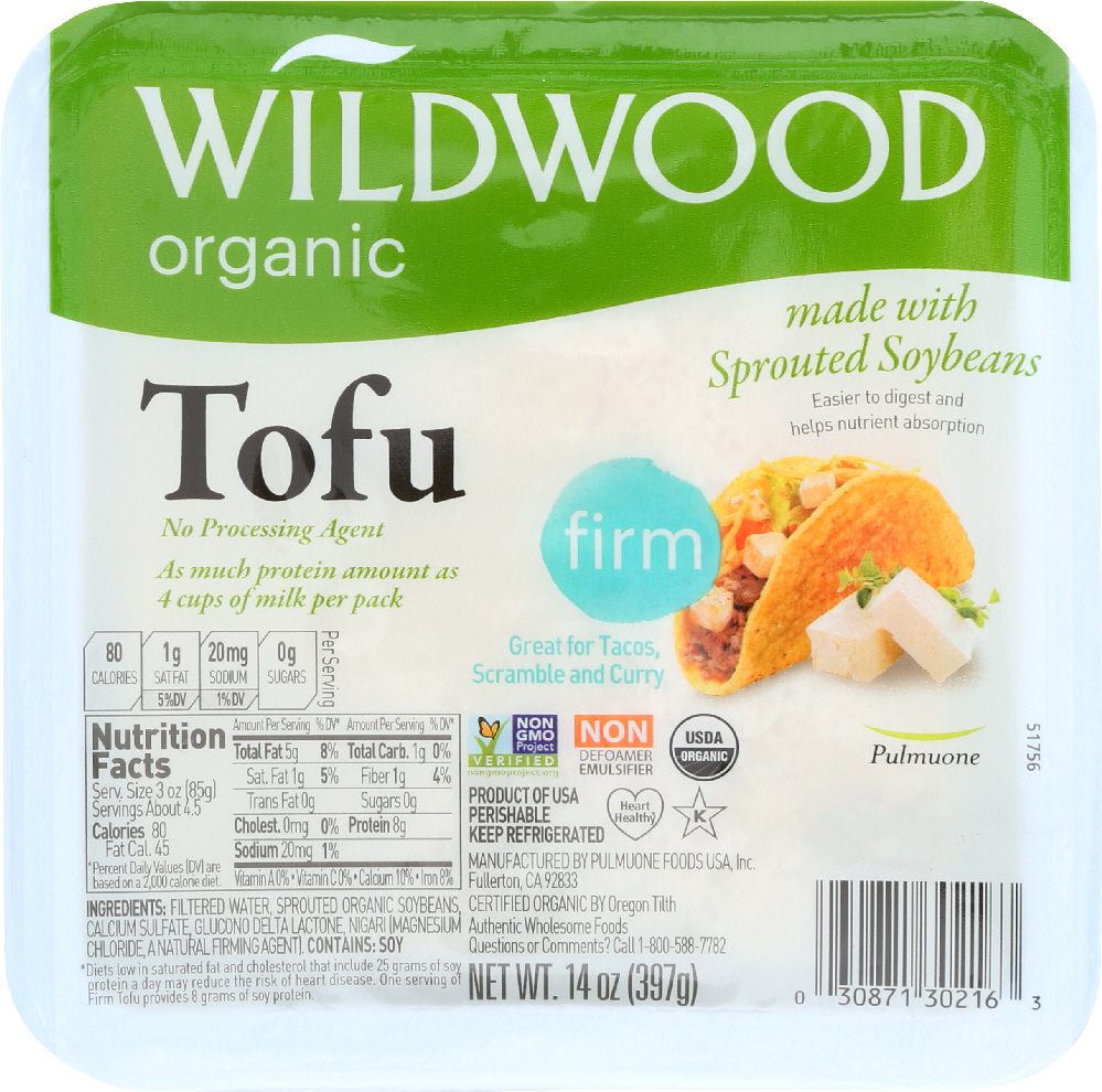 Wildwood Organic Firm Tofu 14oz