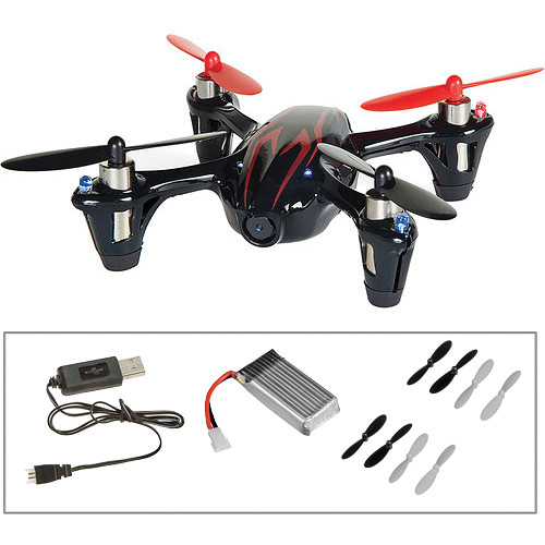 X4 H107C-HD Quadcopter With Spare Battery, Props And Changer Kit (Black/Red)