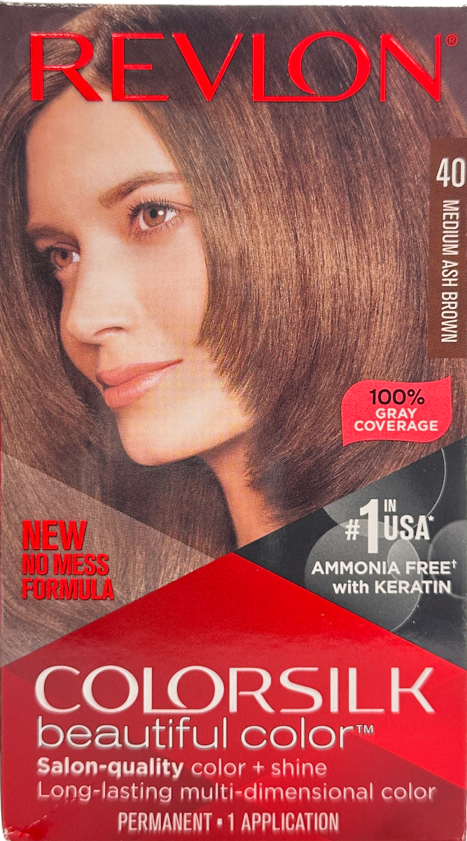 Revlon ColorSilk Hair Color - 40 Medium Ash Brown