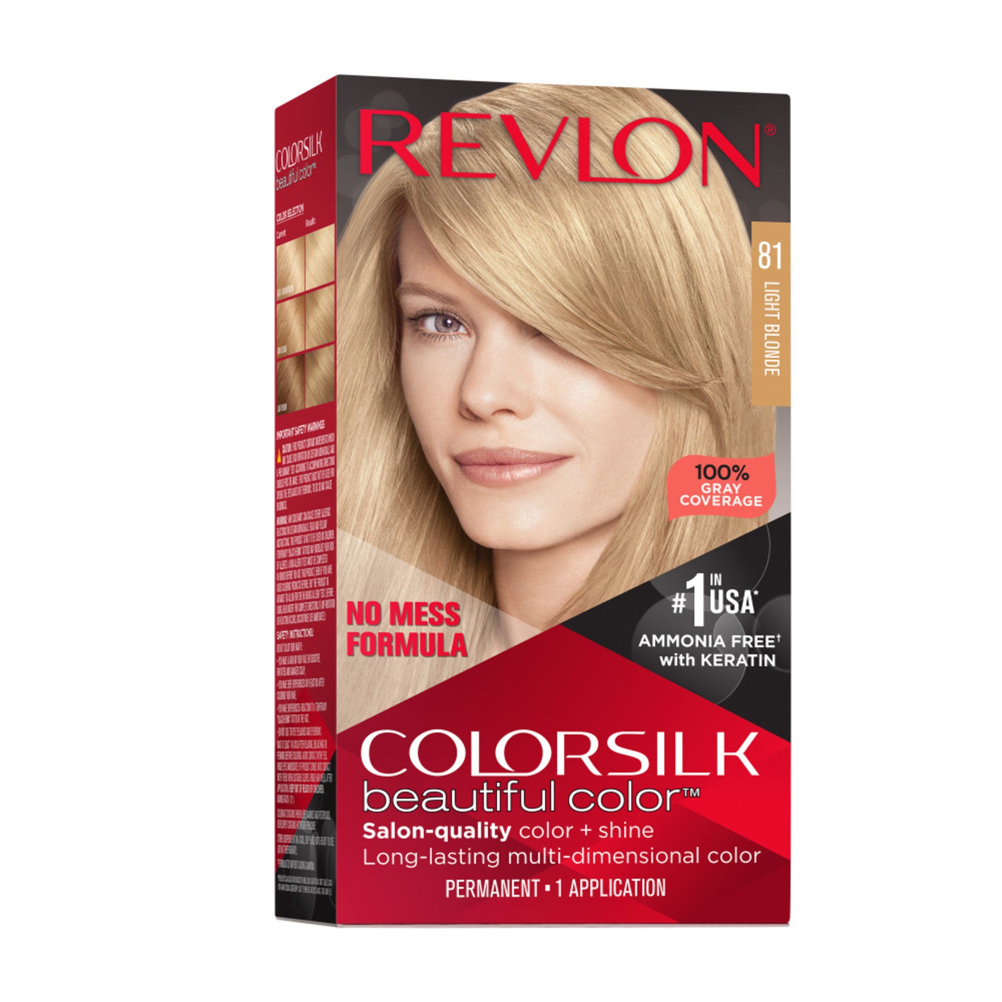 Revlon Colorsilk Beautiful Color Permanent Hair Color - 81 Light Blonde