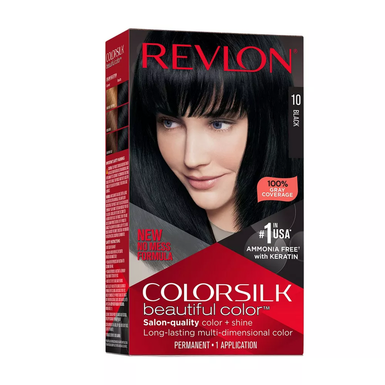 Revlon Beautiful Color Permanent Hair Color, 010 Black, 1