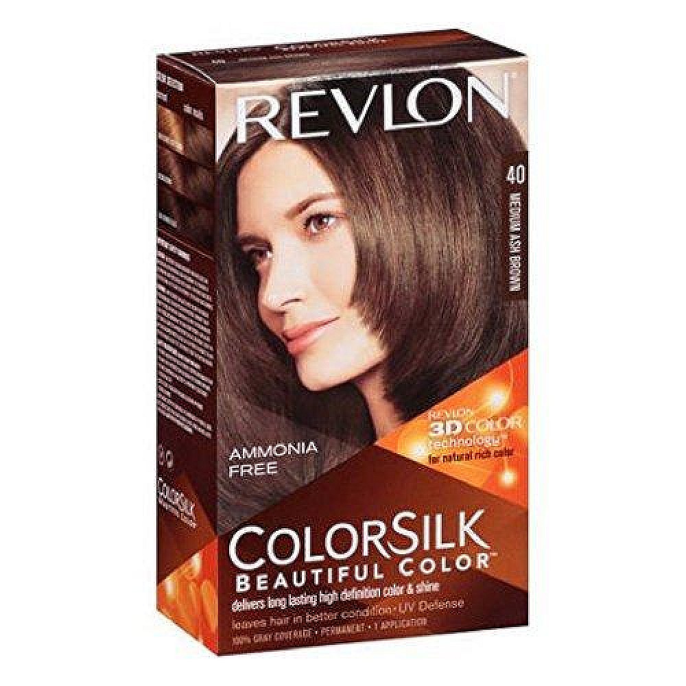 Revlon Colorsilk Beautiful Color, Medium Ash Brown 40