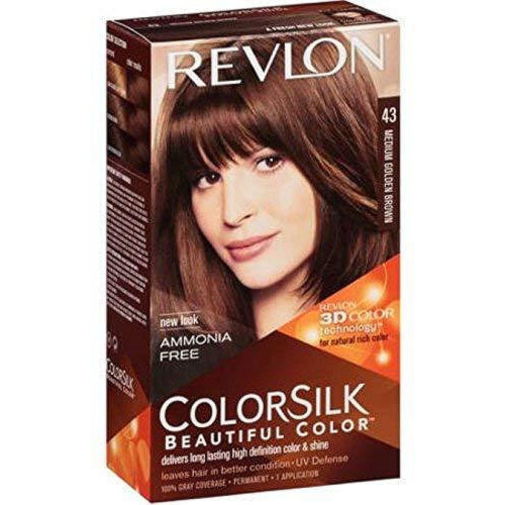 Colorsilk Revlon Beautiful Permanent Hair 43 Medium Golden Brown