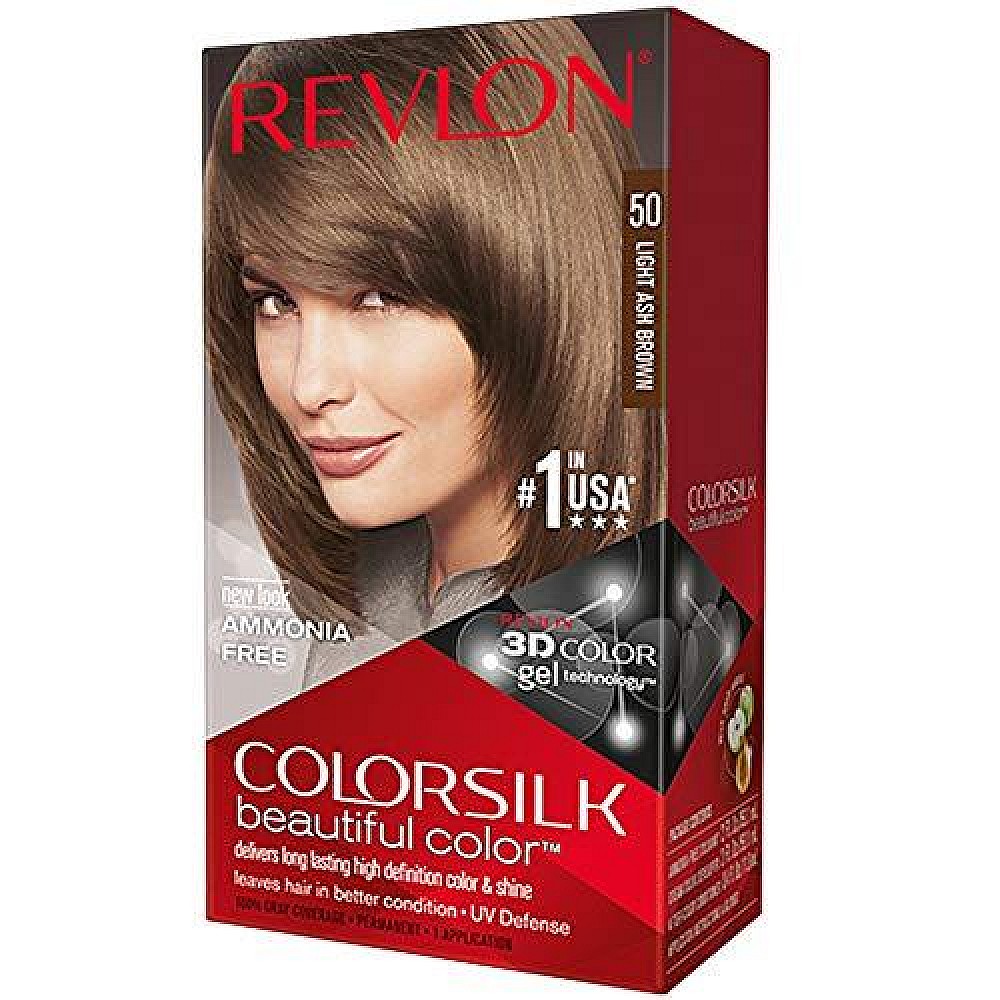 Colorsilk Revlon Beautiful 50 Light Ash Brown Permanent Hair