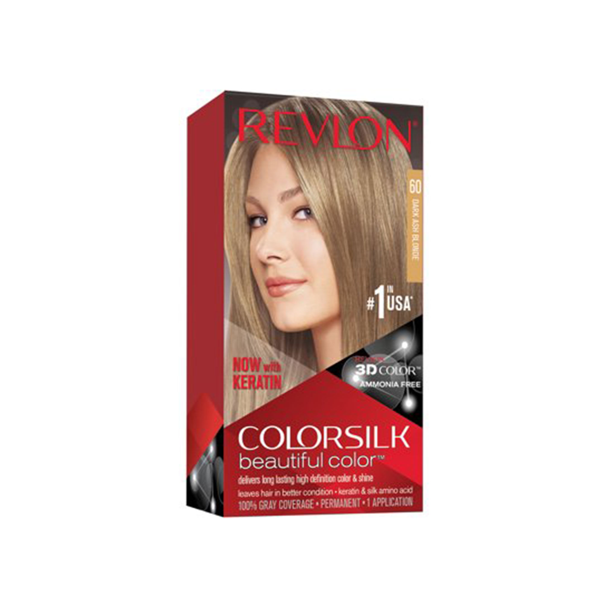Colorsilk Beautiful Dark Ash Blonde 60 Permanent Hair