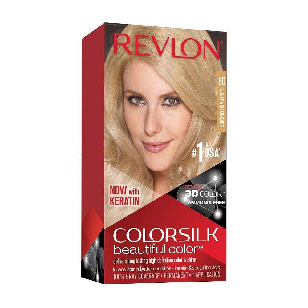 Colorsilk Permanent Color, Light Ash Blonde 80