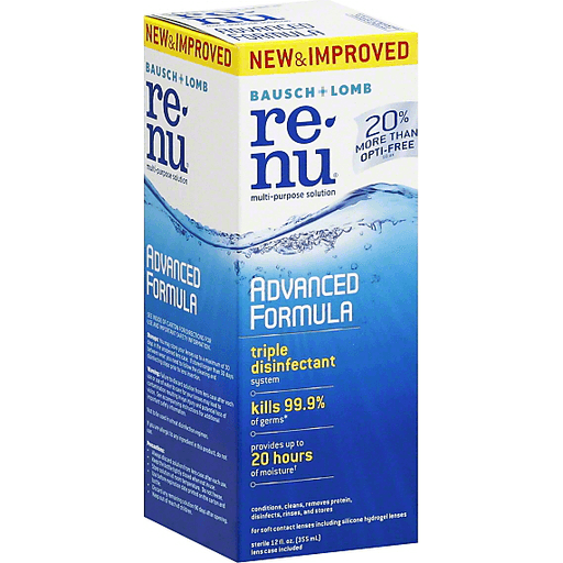 ReNu Contact Solution, Advanced Triple Disinfectant Formula