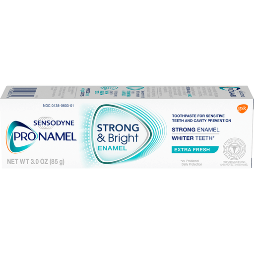 Sensodyne Pronamel Strong And Bright Enamel Toothpaste For Sensitive Teeth, Extra Fresh - 3 Ounces