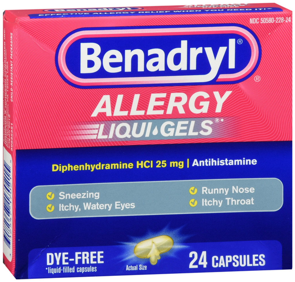 Benadryl Allergy Liqui Gels Antihistamine Capsules