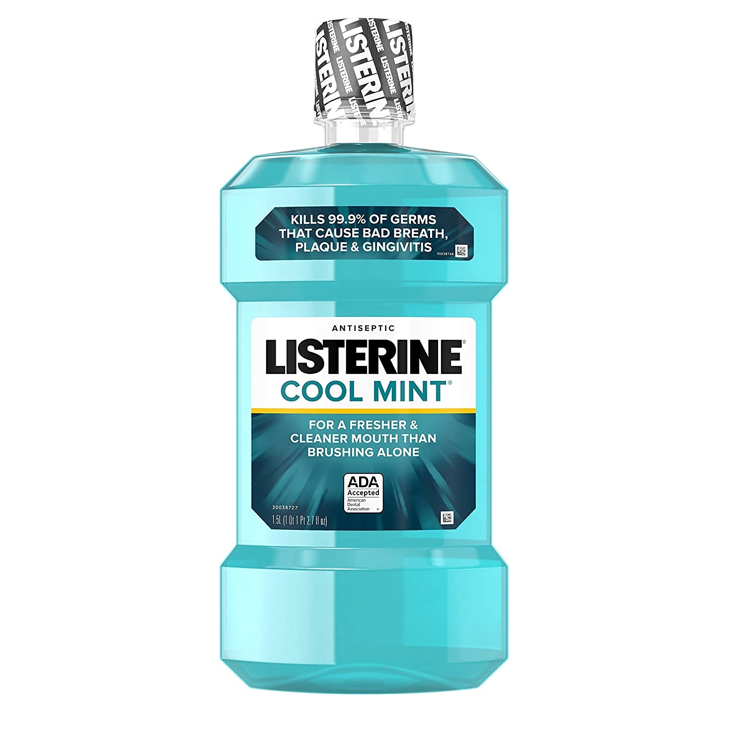 Listerine Mouthwash, Antiseptic, Cool Mint 33.8 Fl Oz