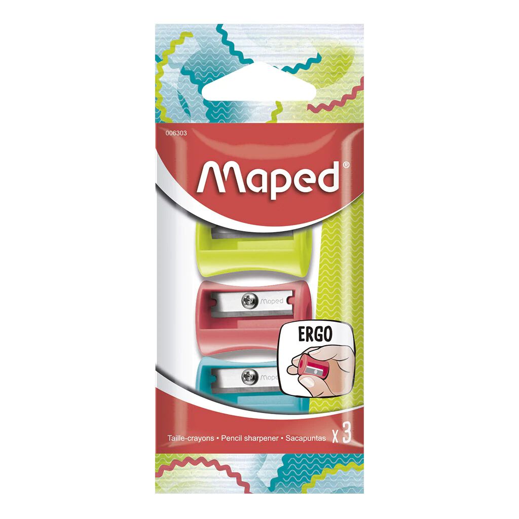 Maped Sacapuntas Vivo 3 Piezas