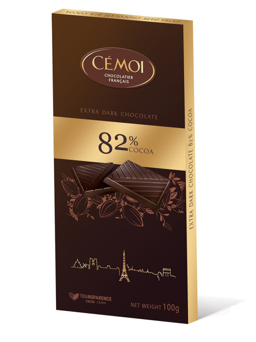 Cemoi 82% Dark Chocolate Bar 100g