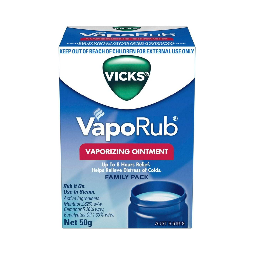 Vicks Vapo Rub Original Cough Suppressant Topical Analgesic Ointment