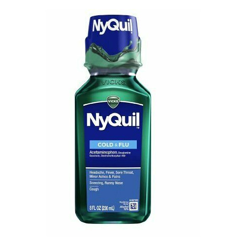 Vicks NyQuil Cold & Flu Nighttime Relief Liquid Original Flavor 80 Oz
