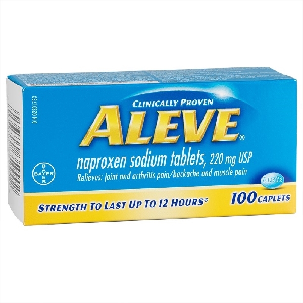 Aleve Naproxen Sodium 220mg Pain Reliever/Fever Reducer 100