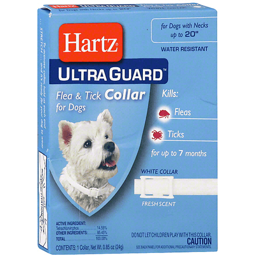 Hartz Ultra Guard Flea & Tick Collar For Dogs Fresh Scent White