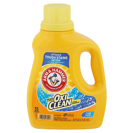 Arm & Hammer Detergent, Stain Fighters, Fresh Scent 55.1 Fl Oz