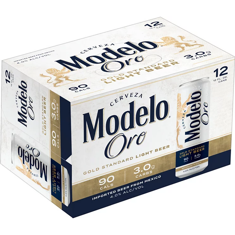 Modelo Oro Gold Standard Light Beer 12-Pack Can